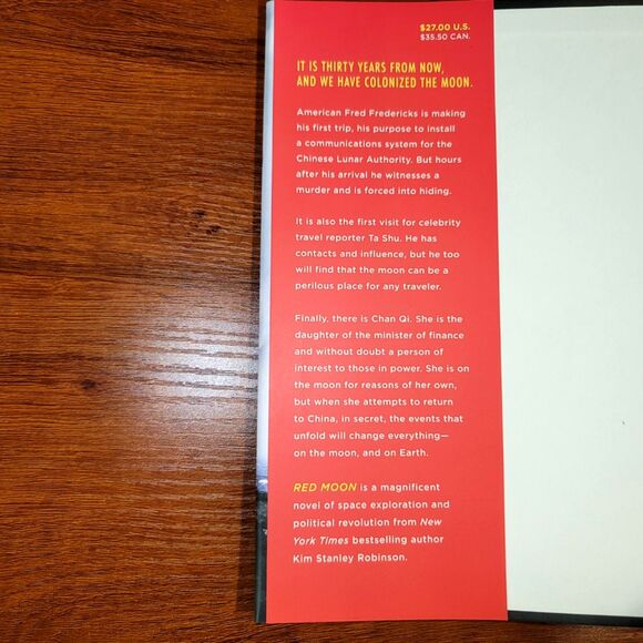 Red Moon Hardcover by Kim Stanley Robinson - Picture 4 of 5